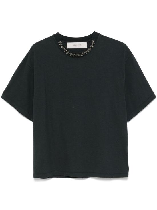26FW 골든구스 반팔 티셔츠 GWP01874 P00189790456 NERO