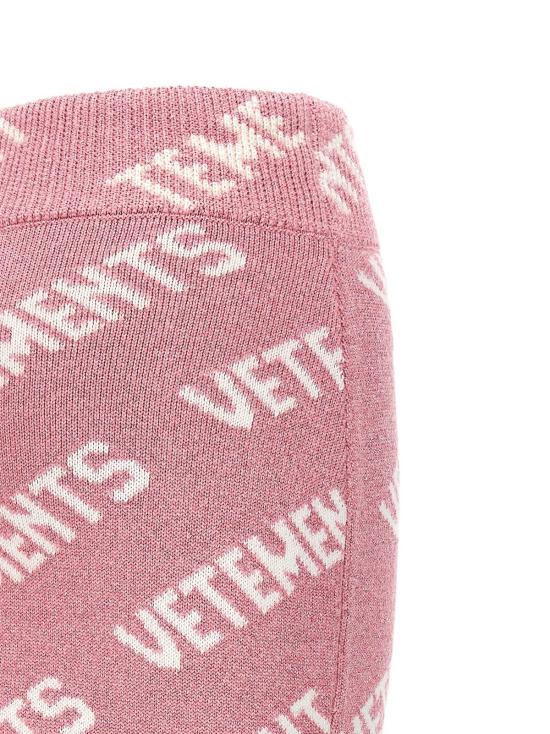  베트멍 롱 스커트 뤼렉스 모노그램 - VETEMENTS