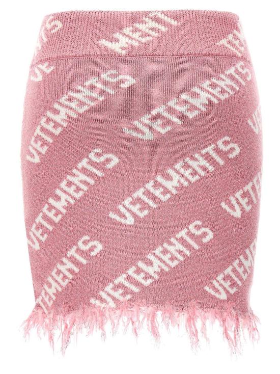  베트멍 롱 스커트 뤼렉스 모노그램 - VETEMENTS
