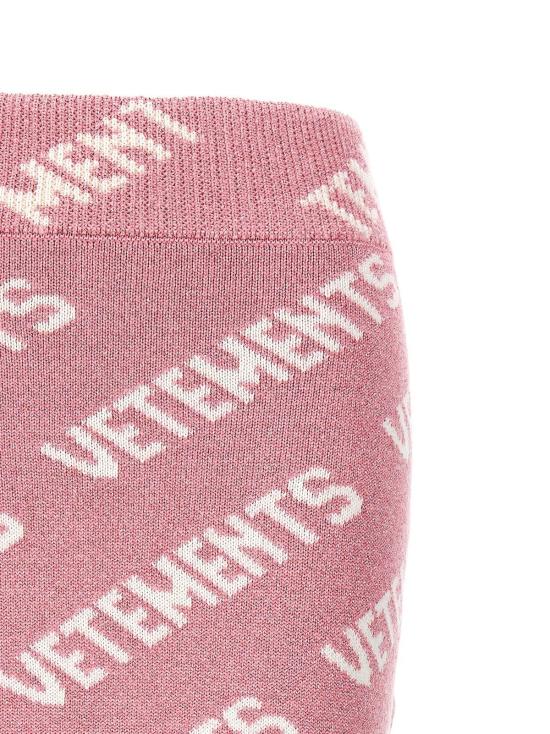  베트멍 롱 스커트 뤼렉스 모노그램 - VETEMENTS