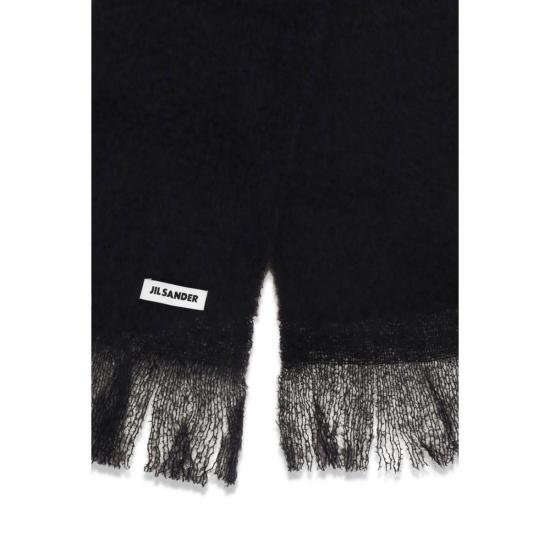 26FW 질샌더 머플러/스카프 질 샌더 울 오비스 아리에스 스카프 블랙 - JIL SANDER