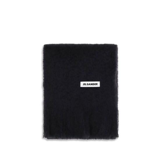 26FW 질샌더 머플러/스카프 질 샌더 울 오비스 아리에스 스카프 블랙