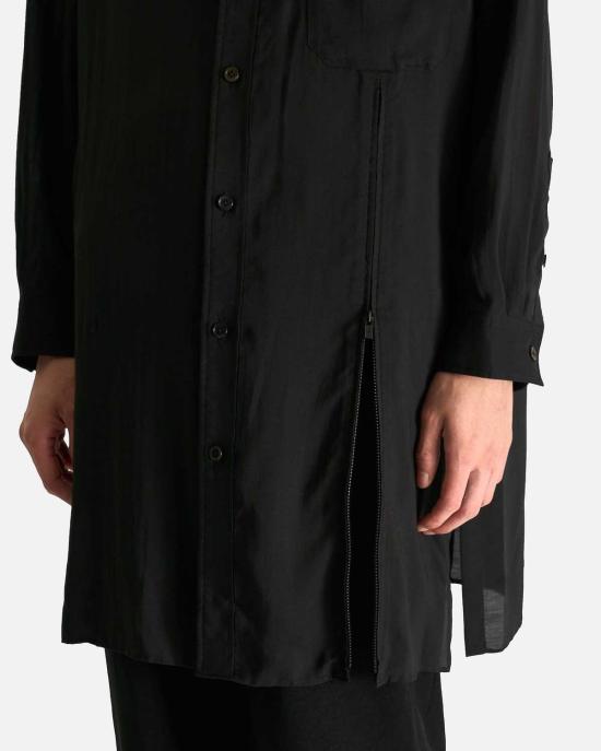  요지 야마모토 셔츠 뿌르 옴므 지퍼 & 버튼 디테일 B - YOHJI YAMAMOTO
