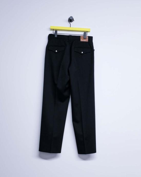  더 레터스 스트레이트 팬츠 레터스 블랙 울 웨스턴 팬츠 - THE LETTERS
