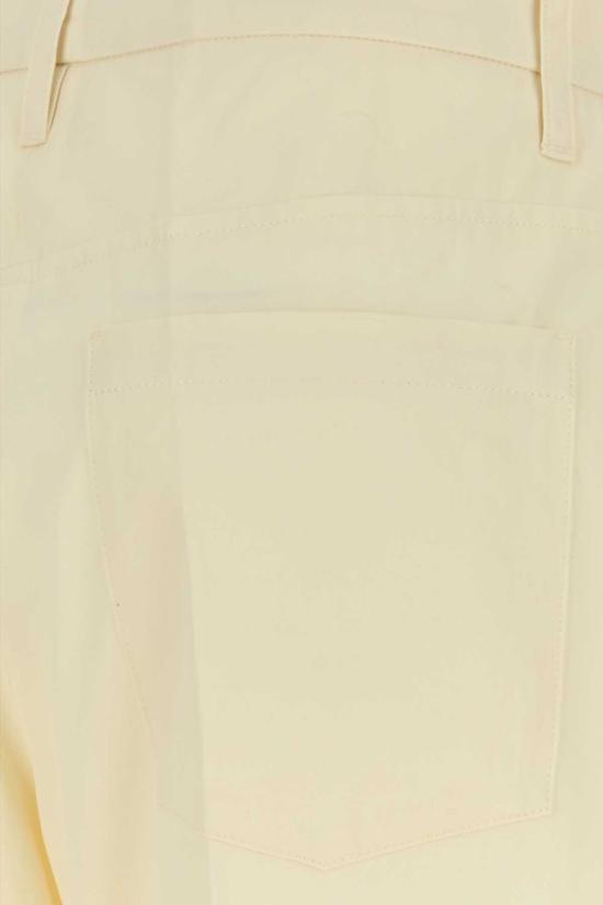  질샌더 스트레이트 팬츠 질 샌더 아이보리 코튼 팬츠 초크 - JIL SANDER