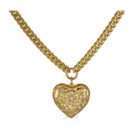  로니 폴 주얼리 목걸이/팬던트 빅 하트 목걸이 골드 - LONI PAUL JEWELRY