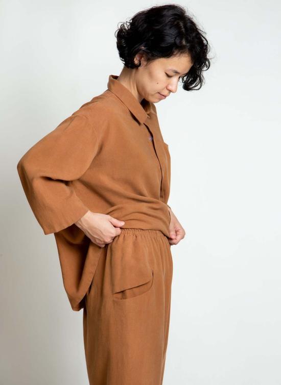  카렘 스트레이트 팬츠 Kaarem Ease 테이퍼드 포켓 - KAAREM