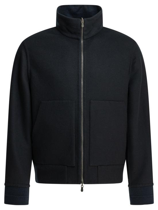 26FW 브루넬로 쿠치넬리 자켓 캐시미어 봄버 재킷, 재킷 및 코트, 블루 - BRUNELLO CUCINELLI