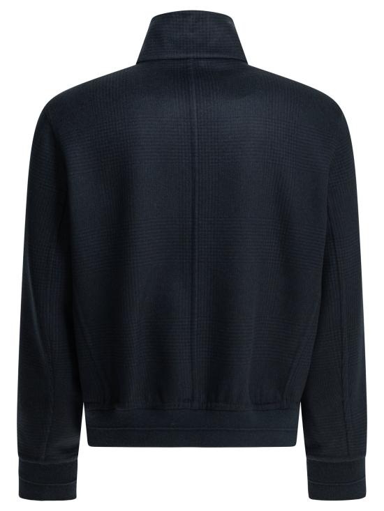 26FW 브루넬로 쿠치넬리 자켓 캐시미어 봄버 재킷, 재킷 및 코트, 블루 - BRUNELLO CUCINELLI