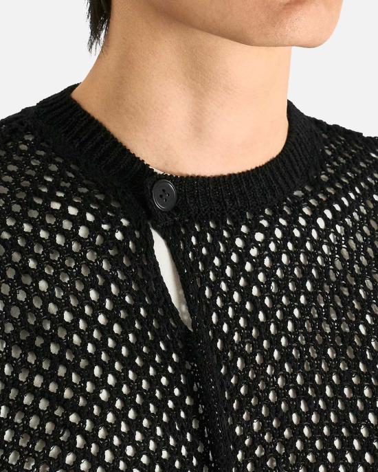  요지 야마모토 긴팔 티셔츠 뿌르 옴므 메쉬 패널 포 - YOHJI YAMAMOTO