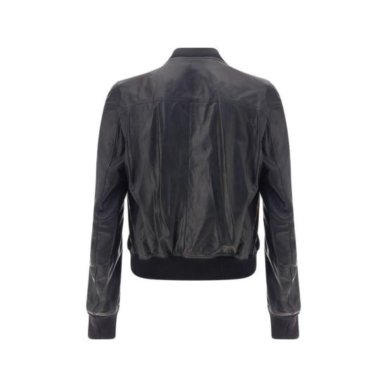 25FW 릭 오웬스 가죽 자켓 바우하우스 플라이트 가죽 재킷 블랙 - RICK OWENS