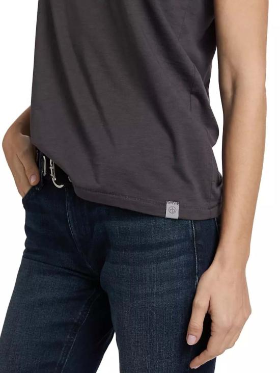  랙앤본 반팔 티셔츠 Rag & Bone The Slub Vee Greystone - RAG & BONE