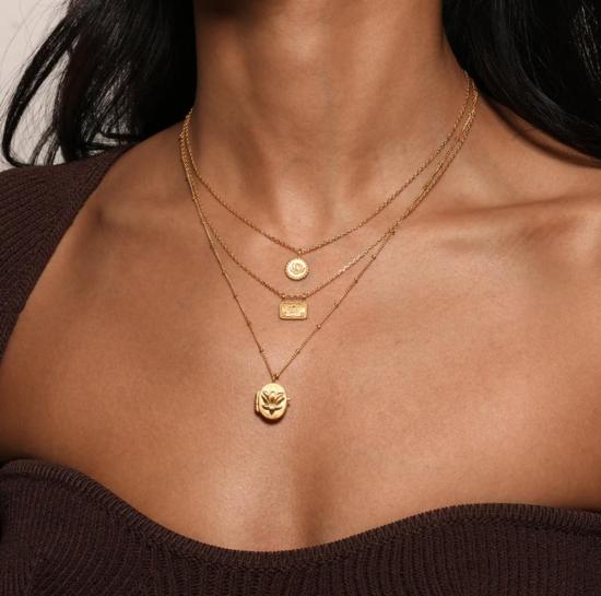  Satya Jewelry 목걸이/팬던트 사티아 주얼리 신흥 잠재력 연꽃 목걸이 골드 - OTHER BRANDS