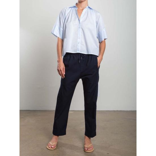  파라오 크롭 팬츠 앤디 팬츠 페이퍼웨이트 코튼 빈티지 블랙 - PHARAOH