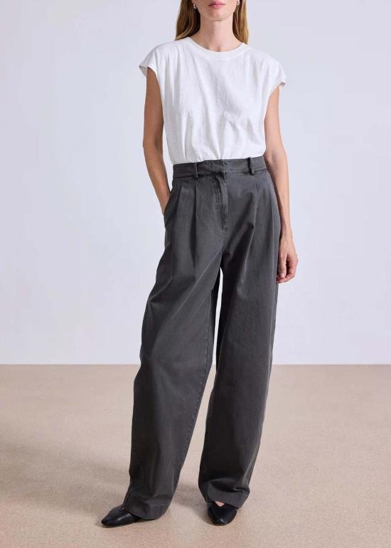  어피스 어파트 스트레이트 팬츠 Apiece Apart Mirabelle Trouser Olive - APIECE APART