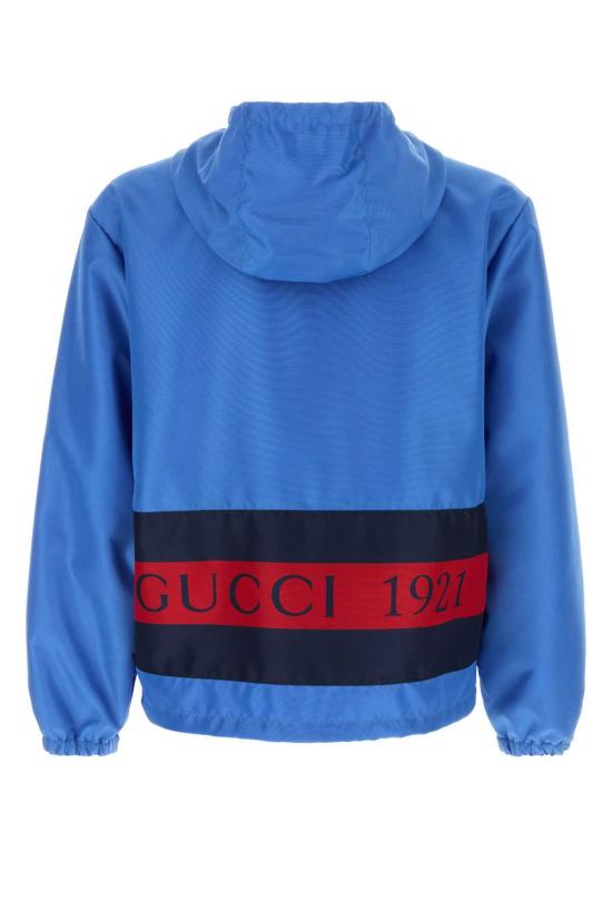  구찌 자켓 블루 나일론 재킷 뉴블루엣 - GUCCI