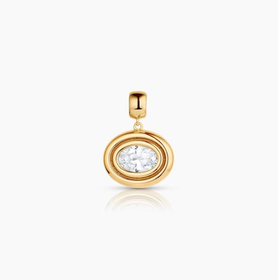  탯치 목걸이/팬던트 Thatch Starlet Oval Charm Gold