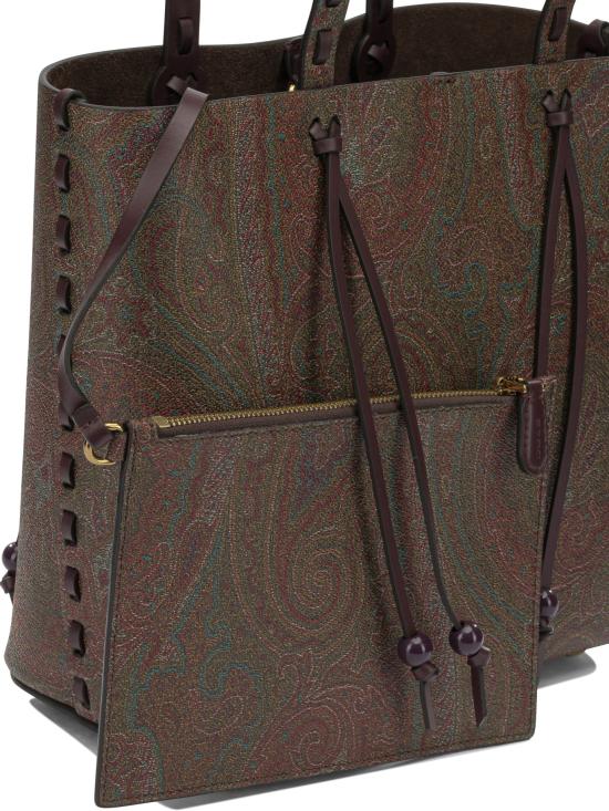 26FW 에트로 숄더백 에센셜  브라운 - ETRO