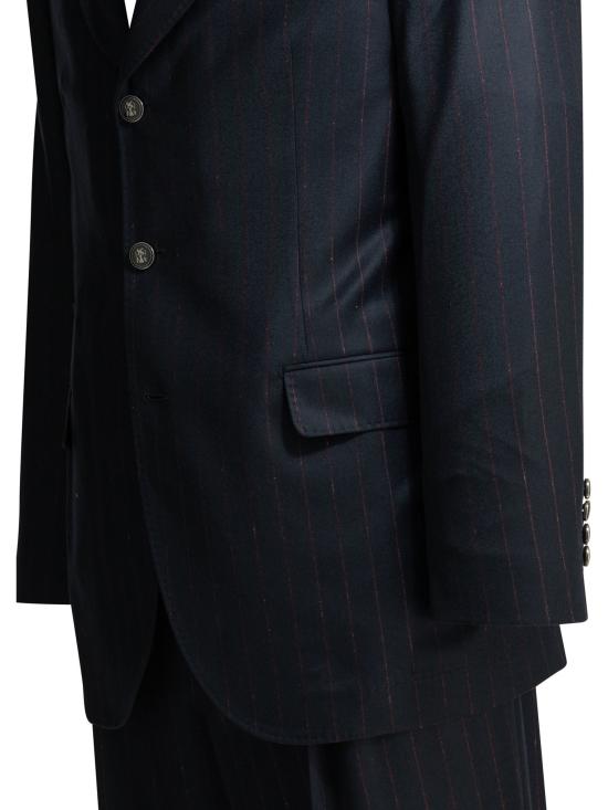 26FW 브루넬로 쿠치넬리 수트 정장용 핀스트라이프  (파란색) - BRUNELLO CUCINELLI