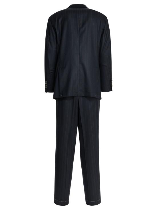 26FW 브루넬로 쿠치넬리 수트 정장용 핀스트라이프  (파란색) - BRUNELLO CUCINELLI