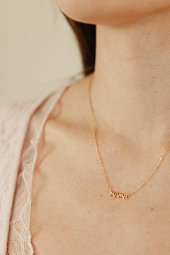  시에라 윈터 주얼리 목걸이/팬던트 마마 네크리스 18K 골드 베르메일 - SIERRA WINTER JEWELRY