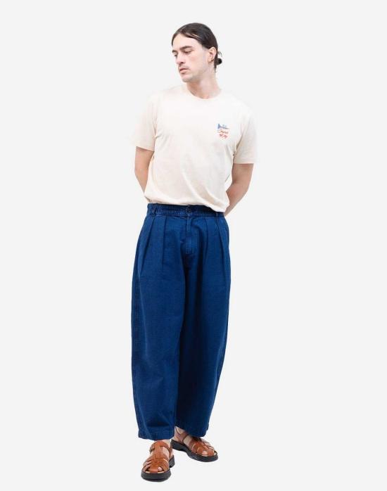  올로우 데님 카조 팬츠