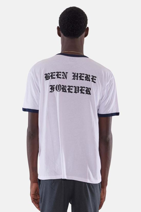  블루&크림 반팔 티셔츠 BNCMSU23 22 WHITE NAVY - BLUE&CREAM