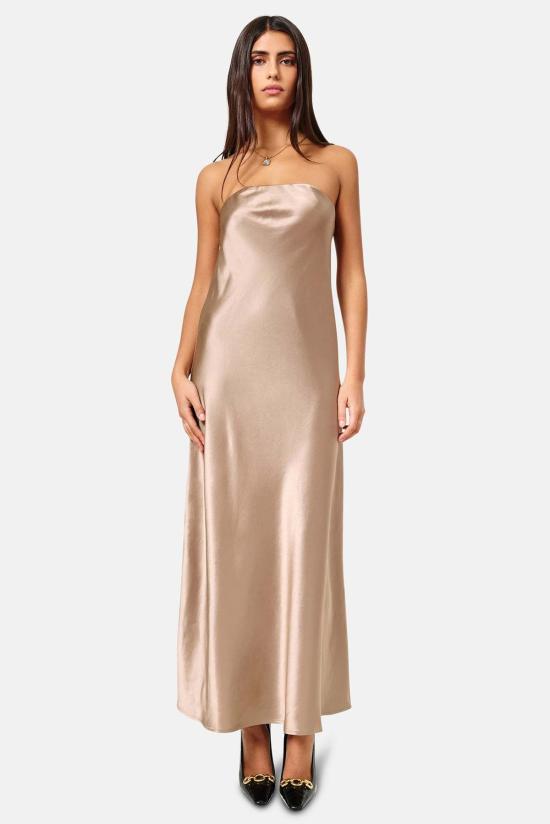  카미 뉴욕 롱 원피스 S24 D14 CHAMPAGNE