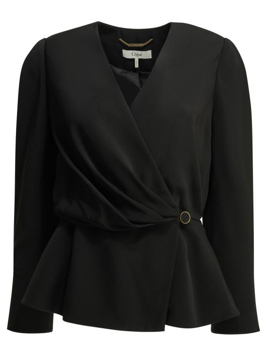 26FW 끌로에 긴팔 티셔츠 CH26AHT70036001 BLACK