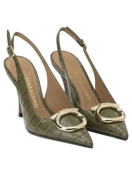 26FW 살바토레 페라가모 힐/펌프스 0794993 GREEN - SALVATORE FERRAGAMO