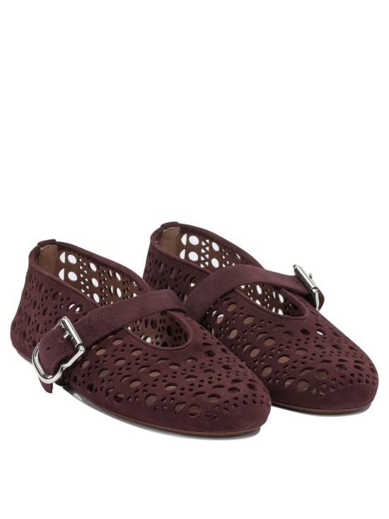 26FW 알라이아 플랫 슈즈 AA3A029C0H53325 BORDEAUX - ALAIA