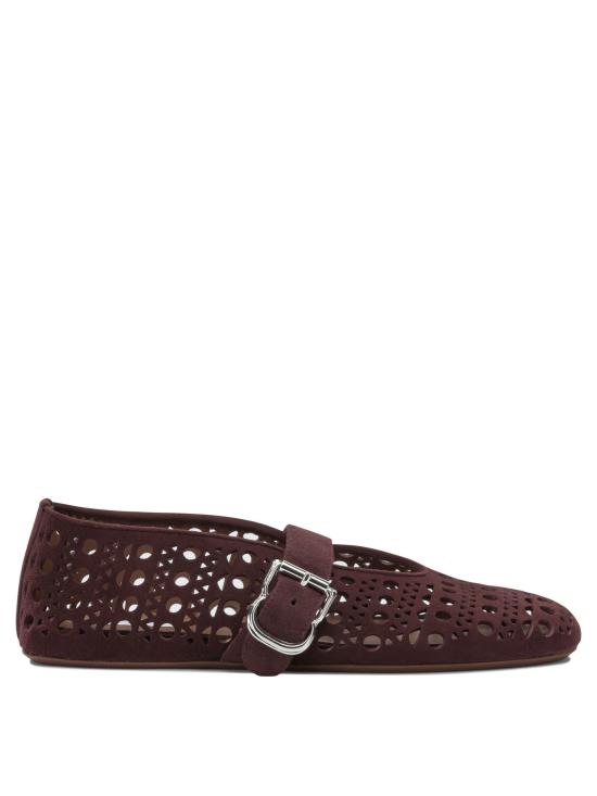 26FW 알라이아 플랫 슈즈 AA3A029C0H53325 BORDEAUX