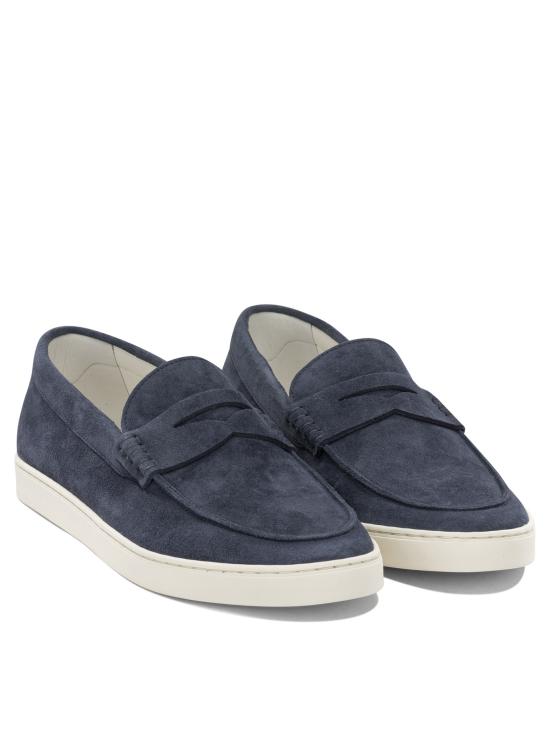 26FW 브루넬로 쿠치넬리 스웨이드 로퍼 스니커즈 MZUSOLP312C8862X BLUE - BRUNELLO CUCINELLI