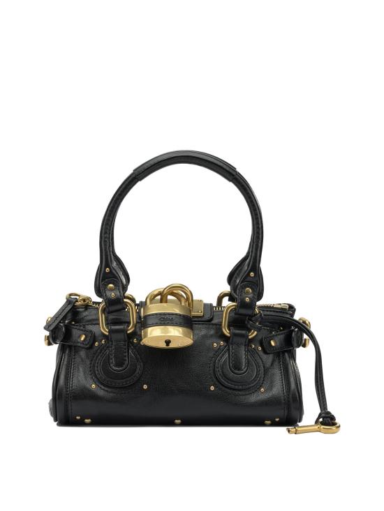26FW 끌로에 스몰 그레인드 레더 패딩턴 백 CH26SS805P75001 BLACK