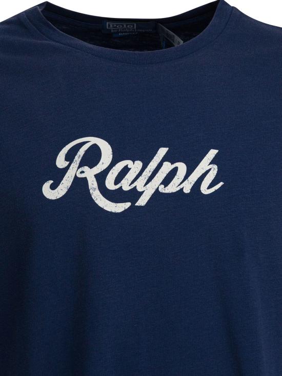 26FW 폴로 랄프로렌 반팔 티셔츠 710936401011DARKCOBALTWHITE BLUE - POLO RALPH LAUREN