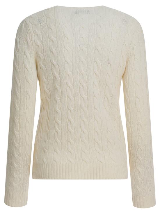 26FW 폴로 랄프로렌 폴로 자수 케이블 니트 스웨터 211971865001AUTHENTICCREAM WHITE - POLO RALPH LAUREN