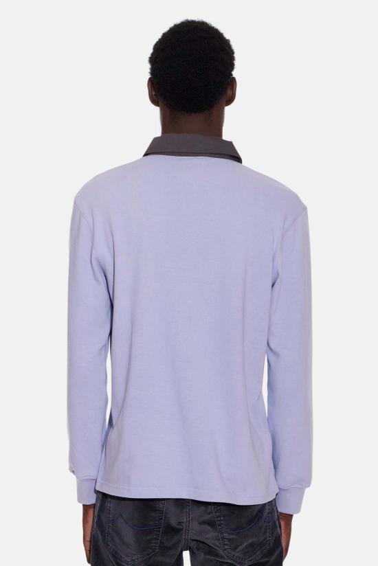  블루&크림 폴로 티셔츠 WVBC24RGBY01 BLUE CHARCOAL COLLAR - BLUE&CREAM