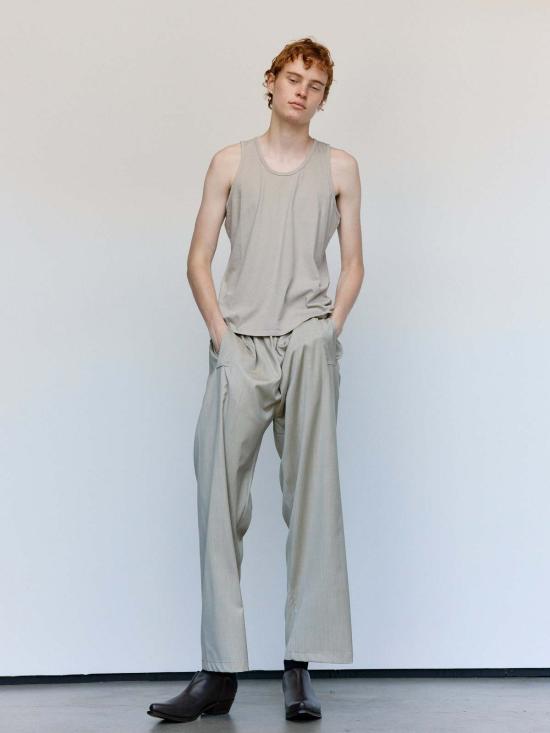  가브리엘라 콜 가먼츠 민소매 티셔츠 326번 스톤 오가닉 코튼 탱크탑 - GABRIELA COLL GARMENTS