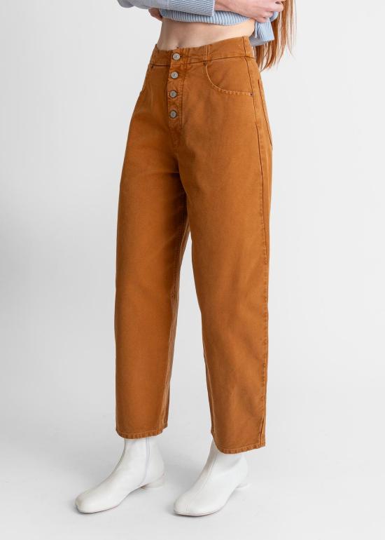  MM6 메종마르지엘라 스트레이트 팬츠 Mm6 Maison Margiela 바지 러스트 - MM6 MAISON MARGIELA