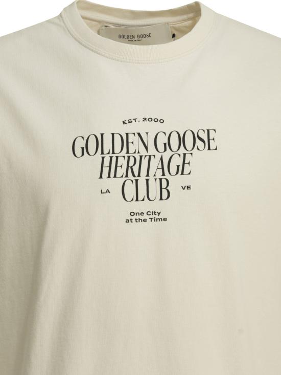26FW 골든구스 반팔 티셔츠 저니 티셔츠 화이트 - GOLDEN GOOSE