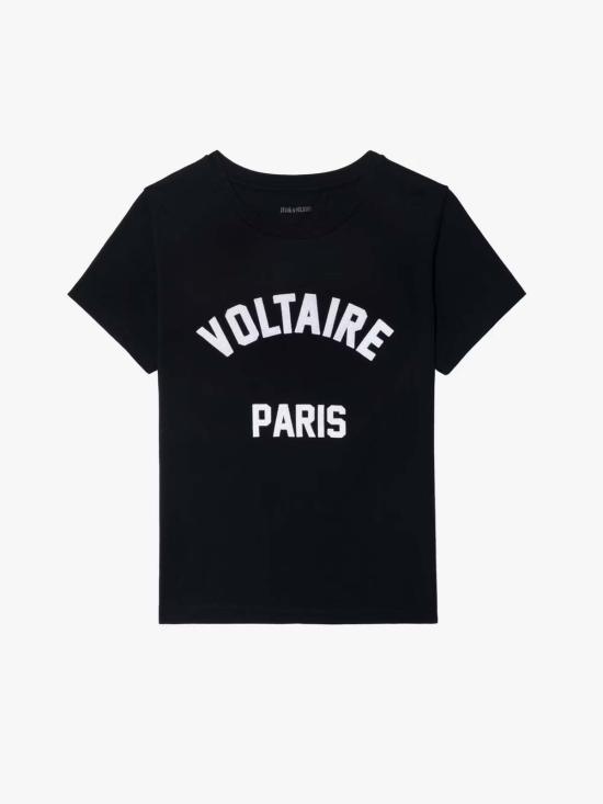  자딕앤볼테르 반팔 티셔츠 Zadig & Voltaire Alys Hc Voltaire Paris 티셔츠 - ZADIG & VOLTAIRE