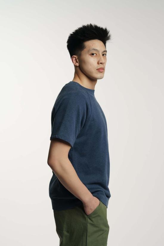  영메이븐 스웨터 Jungmaven Magnuson Ss 라글란 플리스 스웨트셔츠 딥 인디고 - JUNGMAVEN