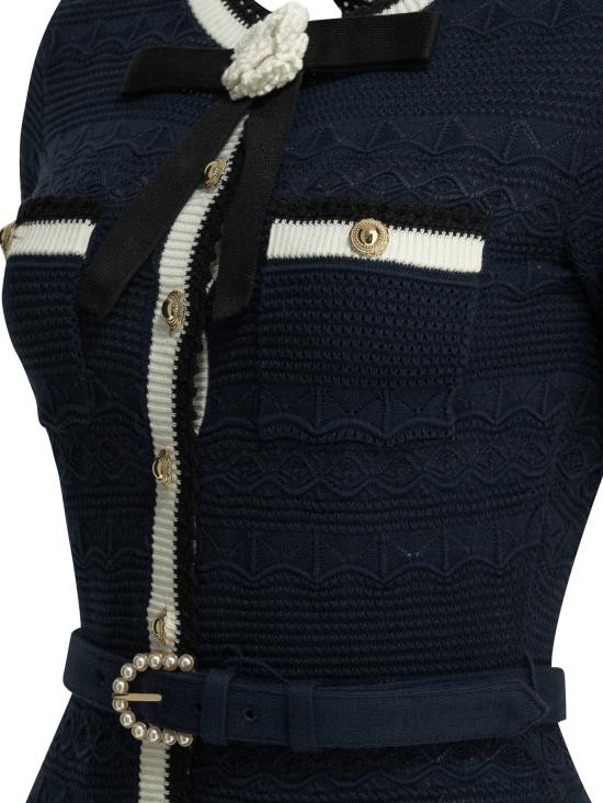 26FW 셀프 포트레이트 롱 원피스 PF26072MANNAVY - SELF PORTRAIT
