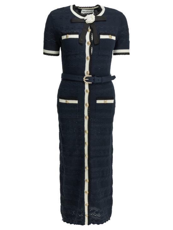 26FW 셀프 포트레이트 롱 원피스 PF26072MANNAVY
