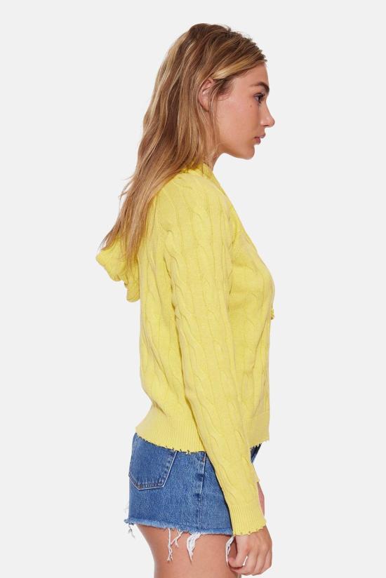  블루&크림 후드 티셔츠 8137BC YELLOW - BLUE&CREAM