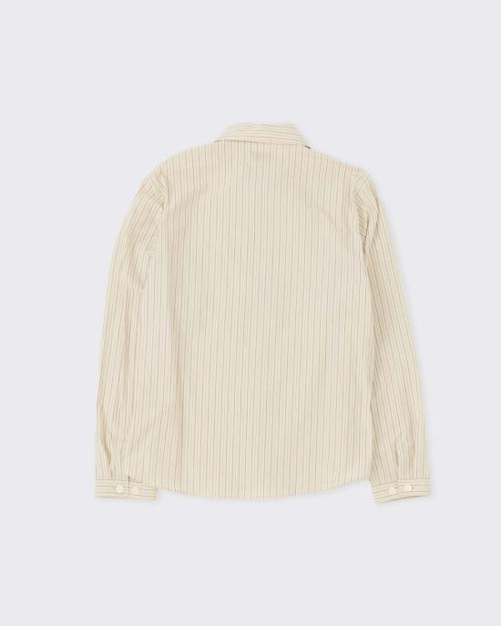  어나더 애스펙트 긴팔 셔츠 Another Aspect Zip Shirt 1.0 Jpn Shirt Cream - ANOTHER ASPECT