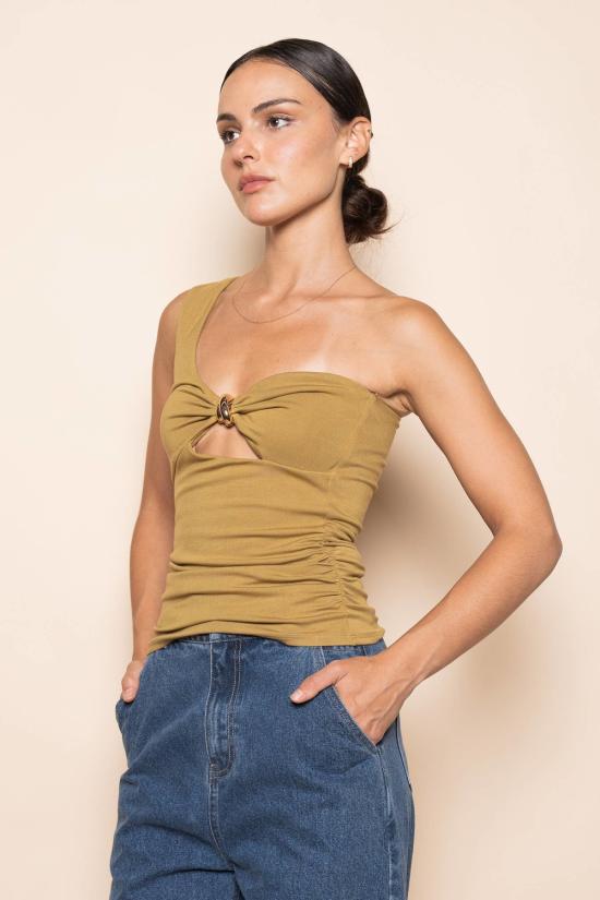 Fore Collection 민소매 티셔츠 포어 컬렉션 마야 원숄더 탱크탑 - OTHER BRANDS