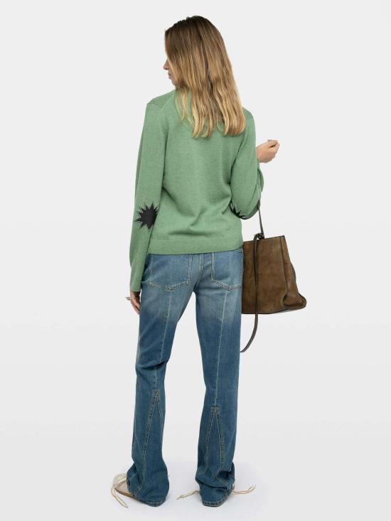  자딕앤볼테르 스웨터 Zadig & Voltaire Vera 패치  Verveine - ZADIG & VOLTAIRE