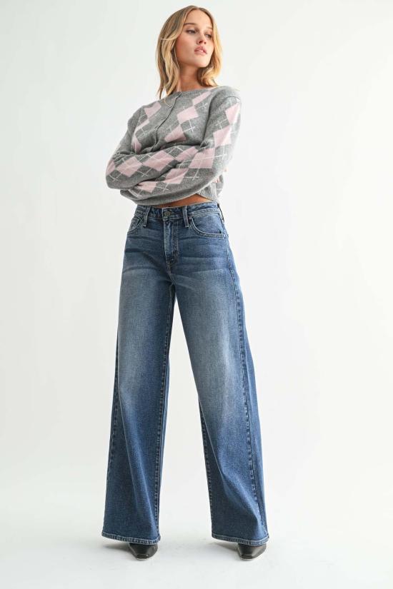  저스트 블랙 데님 데님 팬츠 BP474J BLUE - JUST BLACK DENIM