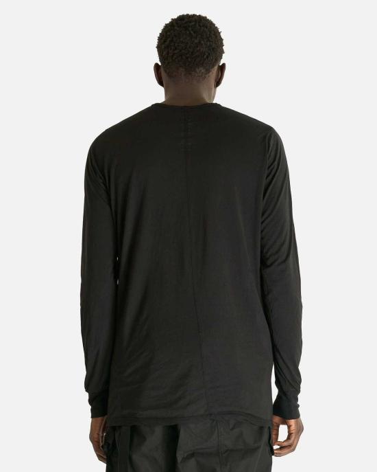  릭 오웬스 긴팔 티셔츠 레벨  블랙 - RICK OWENS